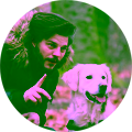 Guy talking with his Dog