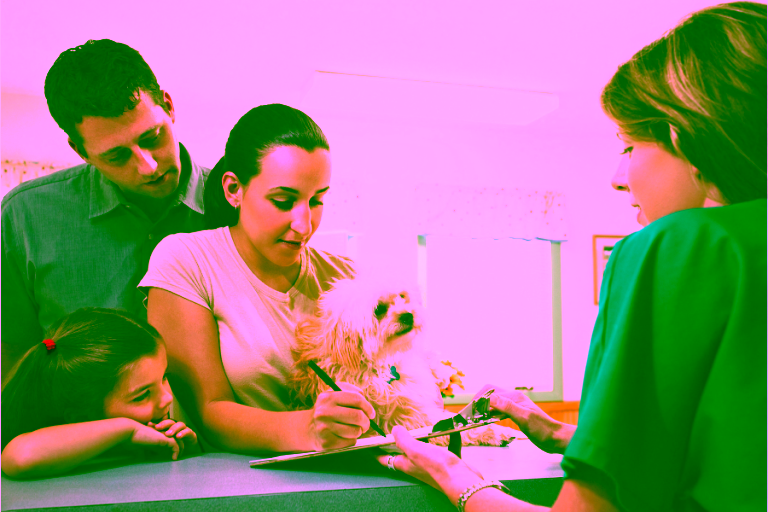AA Service Animal Policy Filling Out Paperwork